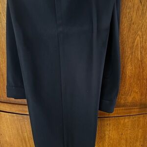 Navy Ann Taylor suit pant curvy fit